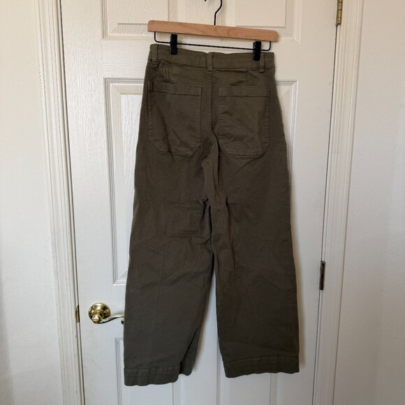 Everlane The Utility Wide-Leg Pant  (2, Kalamata) - Picture 5 of 8